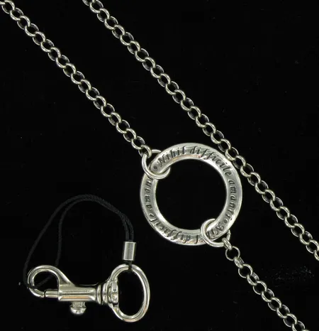 Kaulakoru, Kalevala Koru Nihil difficile amanti, pituus 64cm, 925, paino 25,2g Vikt: 25,2 g