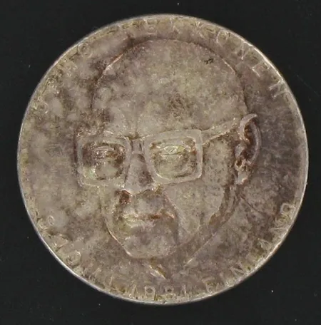 Juhlaraha, Urho Kekkonen 1981, nimellisarvo 50mk, 500, paino 20,0g Vikt: 20   g