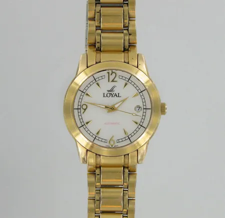 MIesten teräsrannekello Loyal automatic päivyrillä, Ø 38mm