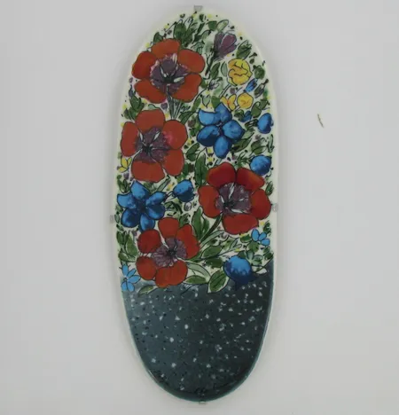 Keramiikkataulu Arabia, design Heljä Liukko-Sundström, korkeus 32cm. Nouto ainoastaan