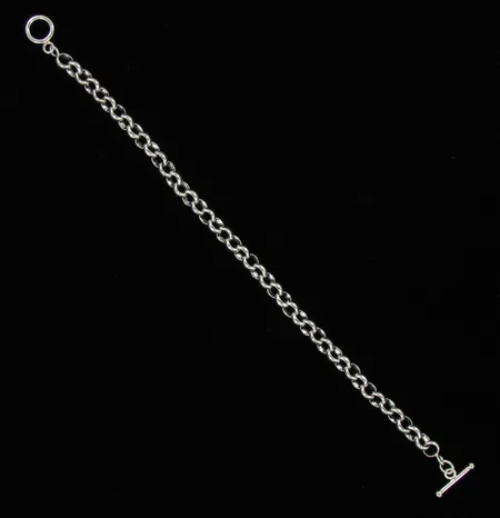 Papuranneketju, pituus n.240mm, lenkin Ø 6,8mm, 925, paino 16,0g Vikt: 16   g