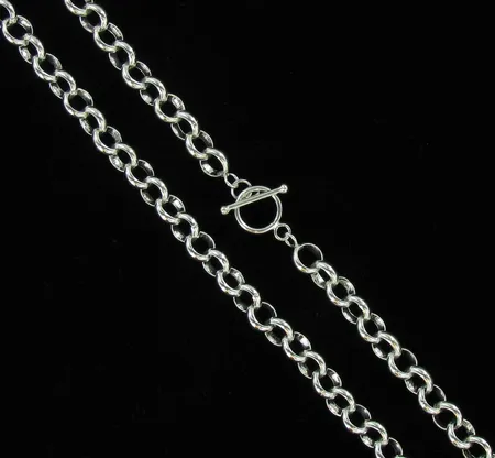 Papukaulaketju, pituus n.67,0cm, lenkin Ø 10,3mm, 925, paino 89,9g Vikt: 89,9 g