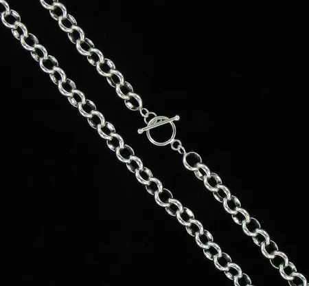 Papukaulaketju, pituus n.61,0cm, lenkin Ø 10,3mm, 925, paino 81,8g Vikt: 81,8 g