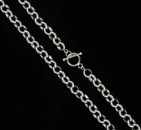 Papukaulaketju, pituus n.61,0cm, lenkin Ø 10,3mm, 925, paino 81,8g Vikt: 81,8 g