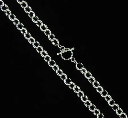Papukaulaketju, pituus n.61,0cm, lenkin Ø 10,3mm, 925, paino 81,8g Vikt: 81,8 g