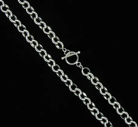 Papukaulaketju, pituus n.61,0cm, lenkin Ø 10,3mm, 925, paino 81,8g Vikt: 81,8 g