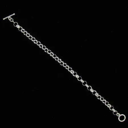 Papuranneketju, pituus 22,5cm, lenkki 7mm, 925, paino 15,1g Vikt: 15,1 g