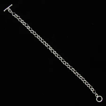 Papuranneketju, pituus 23,0cm, lenkki 7mm, 925, paino 15,1g Vikt: 15,1 g