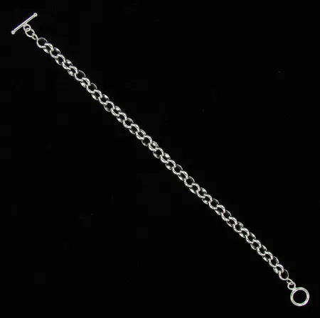 Papuranneketju, pituus 23,0cm, lenkki 7mm, 925, paino 15,1g Vikt: 15,1 g