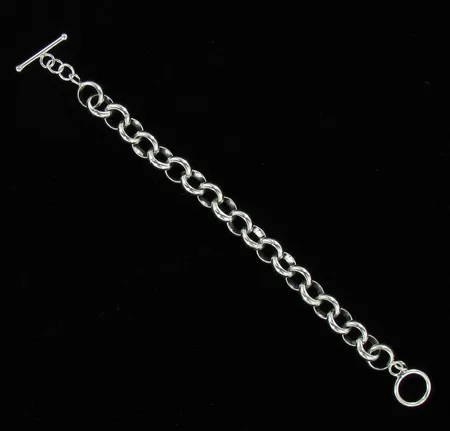 Papuranneketju, pituus 19,0cm, lenkki 10mm, 925, paino 23,0g Vikt: 23   g