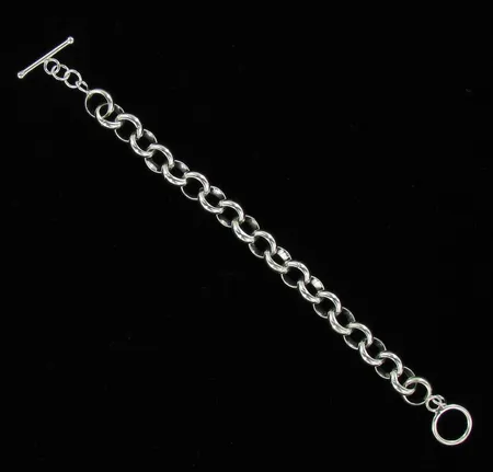 Papuranneketju, pituus 19,0cm, lenkki 10mm, 925, paino 23,0g Vikt: 23   g