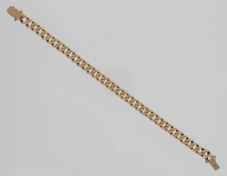 Panssariranneketju, ontto, käytön jälkiä, pituus 220mm, 585, paino 14,6g Vikt: 14,6 g