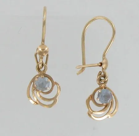 Kivikorvakorut, korkeus 21mm, 585br, paino 0,8g Vikt: 0,8 g
