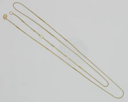 Viallinen venetsiakaulaketju, pituus 53cm, 585, paino 2,7g Vikt: 2,7 g
