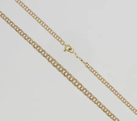 Bismarkkaulaketju, pituus 43,0cm, 585, paino 5,2g Vikt: 5,2 g