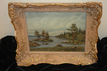 1 Öljyvärimaalaus tekija tuntematon  koko 140x310