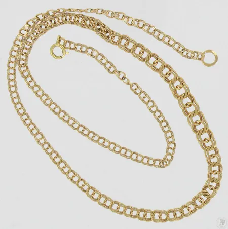 Bismarckkaulaketju, pituus 42,0cm, 585, paino 7,3g Vikt: 7,3 g