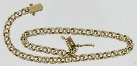 Bismarckranneketju, pituus 20,0cm, 585, paino 4,7g Vikt: 4,7 g