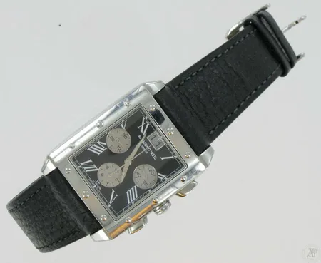 Miesten teräsrannekello Raymond Weil Tango nahkarannekkeella, 4881/K060981, quartz