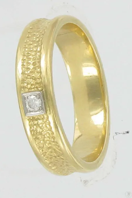 Timanttisormus 1xn.0,05ct kaivertamaton koko 20, 585 paino 6,6g Vikt: 6,6 g
