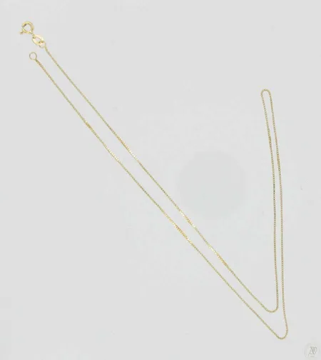 Venetsiakaulaketju, pituus 50,0cm, 585, paino 2,4g Vikt: 2,4 g