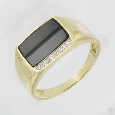Kivisormus timanteilla 5xn.0.005ct, kaivertamaton, koko 21, 585br, paino 3,8g Vikt: 3,8 g