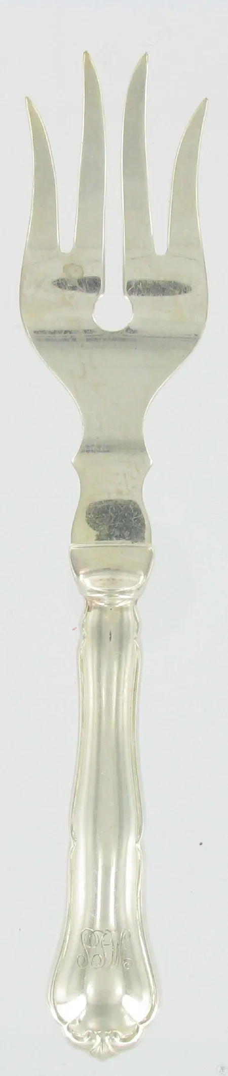 1 Kakkuotin chippendale kaiverrettu pituus 20,5cm 813 hopeaa paino 56,5g Vikt: 56,5 g