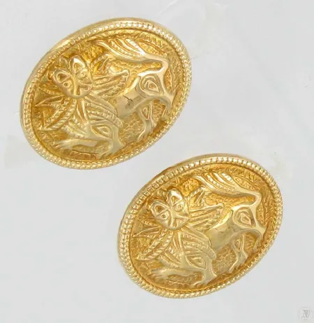 Kalvosinnapit, Aurinkoleijona Kalevala Koru, 585br, paino 13,9g Vikt: 13,9 g