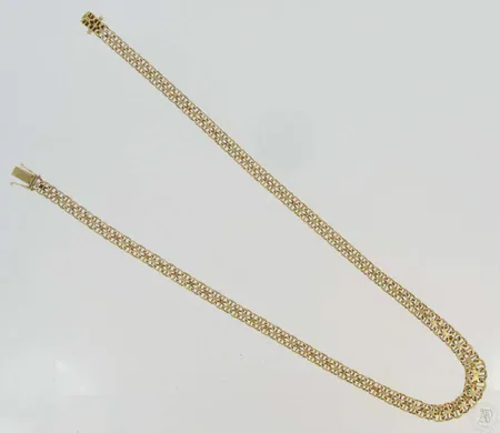 X-lenkkikaulaketju, pituus 45,0cm, 585, paino 20,1g Vikt: 20,1 g