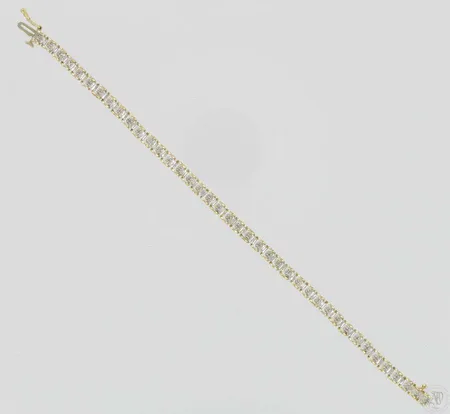 Timanttiranneketju 40xn.0.005ct, pituus 19,0cm, 585br, paino 8,2g Vikt: 8,2 g