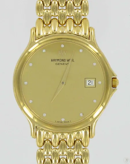 Miesten rannekello Raymond Weil quartz, malli 5568, jatkopalat, takuutodistus ostettu 10.10.2001 ja laatikko