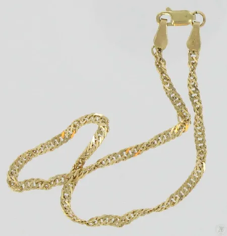 Singaporeranneketju pituus 18cm 585 paino 2g Vikt: 2   g