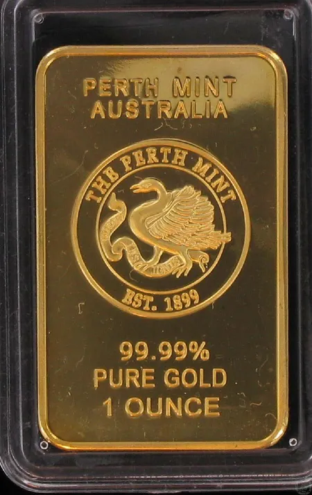 Kultaharkko 1 unssi 99,99% perth mint autralia Vikt: 31,1 g