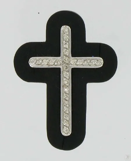 Timanttiristi puukehyksellä 25xn.0.005ct, 585vkbr, paino 4,7g Vikt: 4,7 g