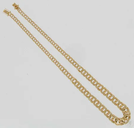 Bismarckkaulaketju, pituus 42,0cm, 585, paino 31,5g Vikt: 31,5 g