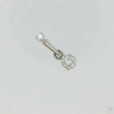 Timanttiriipus 1xn.0.10ct, 750vk, paino 0,4g Vikt: 0,4 g