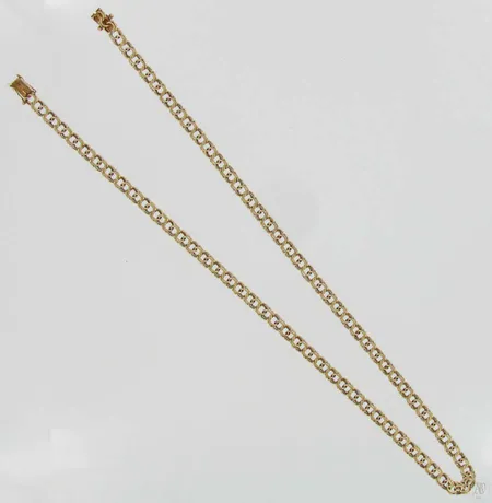 Bismarckkaulaketju, pituus 51,0cm, 585, paino 24,4g Vikt: 24,4 g