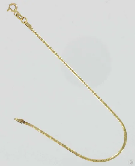 Panssariranneketju, pituus 17,0cm, 585, paino 1,5g Vikt: 1,5 g