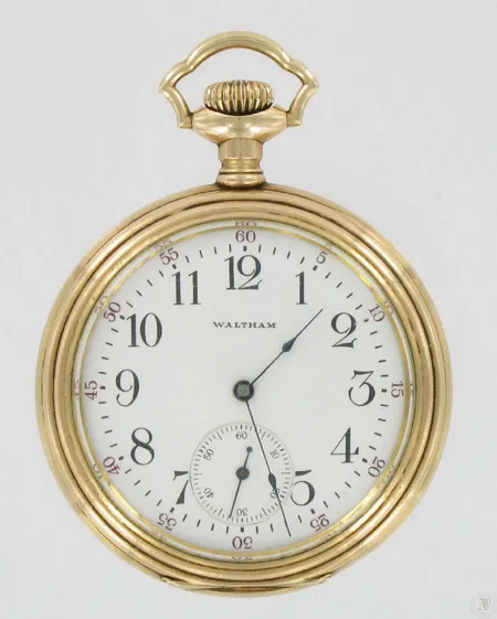 Kullattutaskukello Waltham, Mass. ROYAL, 17 jewels, warranted 25 years, numerosarja 2057429, kaivertamaton