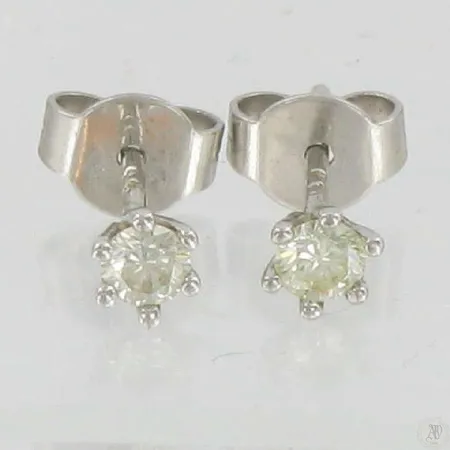 Timanttikorvakorut 2xn.0,12ct 585vk 0,8g Vikt: 0,8 g