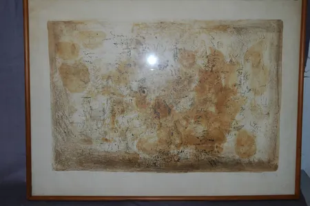 Taulu värilitografia 84/120, koko 42X65cm, signeerattu Zao-Wou-Ki -56