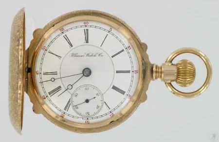 Umpikuorinen kultataskukello Illinois WatchKing Special 17 Kiv. no.1353982 585br 140,2g