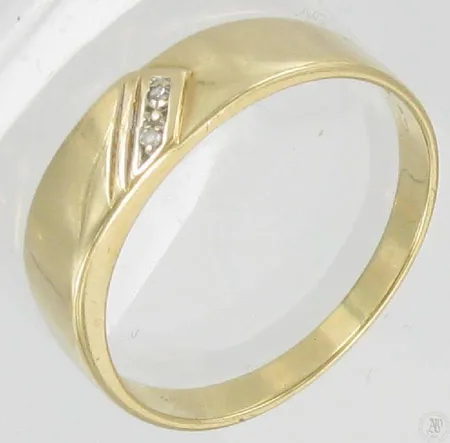 Timanttisormus 2xn.0.005ct, kaivertamaton, koko 20, 585, paino 3,1g Vikt: 3,1 g