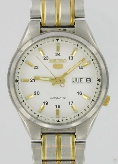 Miesten teräsrannekello Seiko 5 automatic, viallinen, laatikko ja takuutodistus ei voimassa