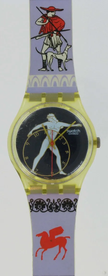 Rannekello Swatch, 2091, quartz, AG1991, lasi kulunut
