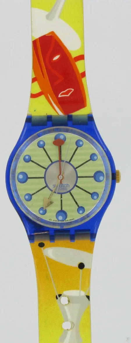 Rannekello Swatch, 423, quartz, AG1993, lasi kulunut