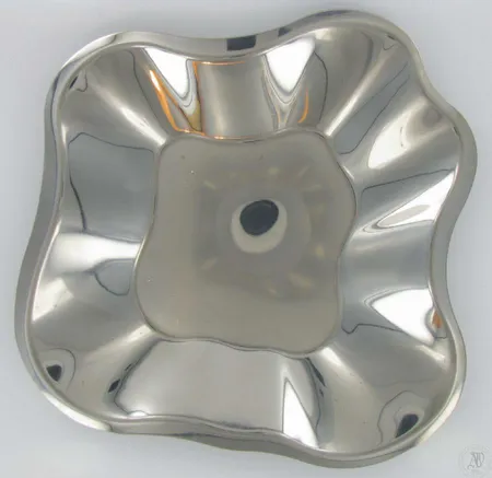 Teräskulho, Alvar Aalto collection, 358mm, pohjassa UPM logo