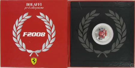 Hopearaha, one dollar  Ferrari F2008, Everlasting legend, 925, paino 30,0g Vikt: 30   g