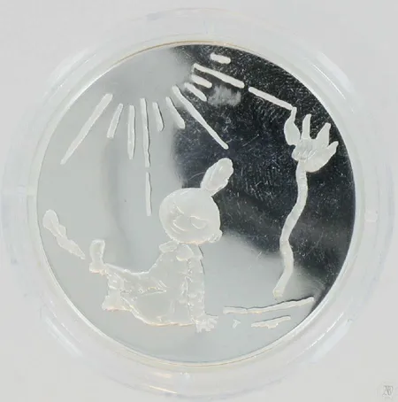 Hopeamitali, Pikku Myy, Tove Jansson 1914- 2001, 925, paino 27,0g Vikt: 27   g