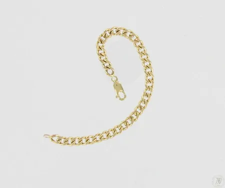 Panssariranneketju, pituus 17,5cm, 585, paino 5,8g Vikt: 5,8 g
